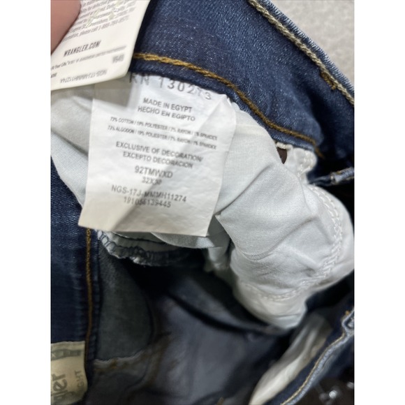 Wrangler Jeans Mens Size 30 x 32 New Ocean Blue 4 Way Flex Comfort,Slim Straight - Picture 13 of 14